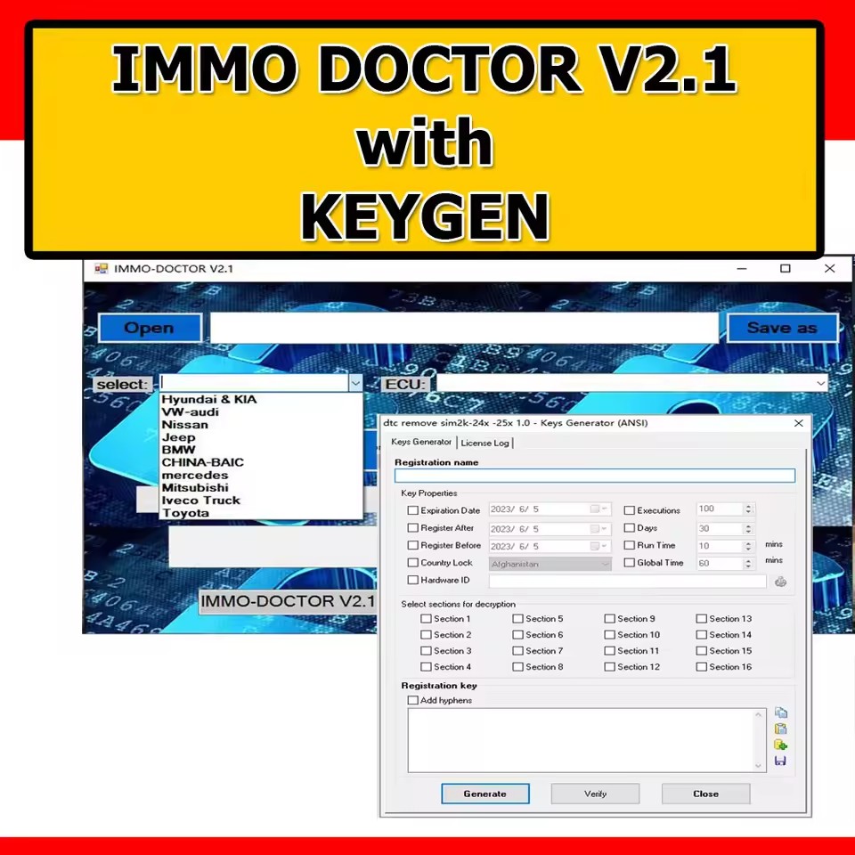 Workshop Tools Brand - أداة تشخيص وحدة التحكم الإلكترونية Immo