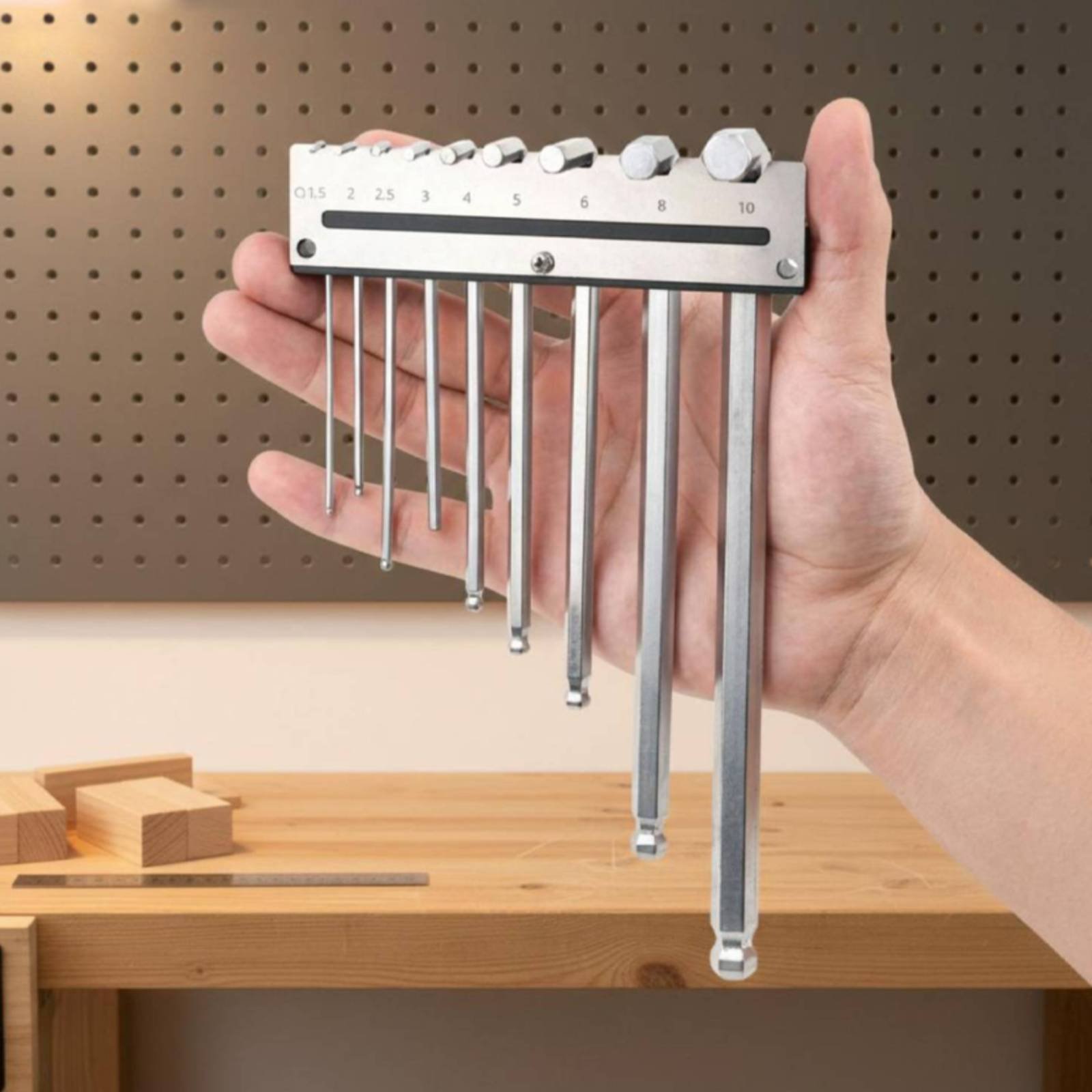 Tools For Metal Workshop - حامل مفاتيح سداسية معدني يثبت على