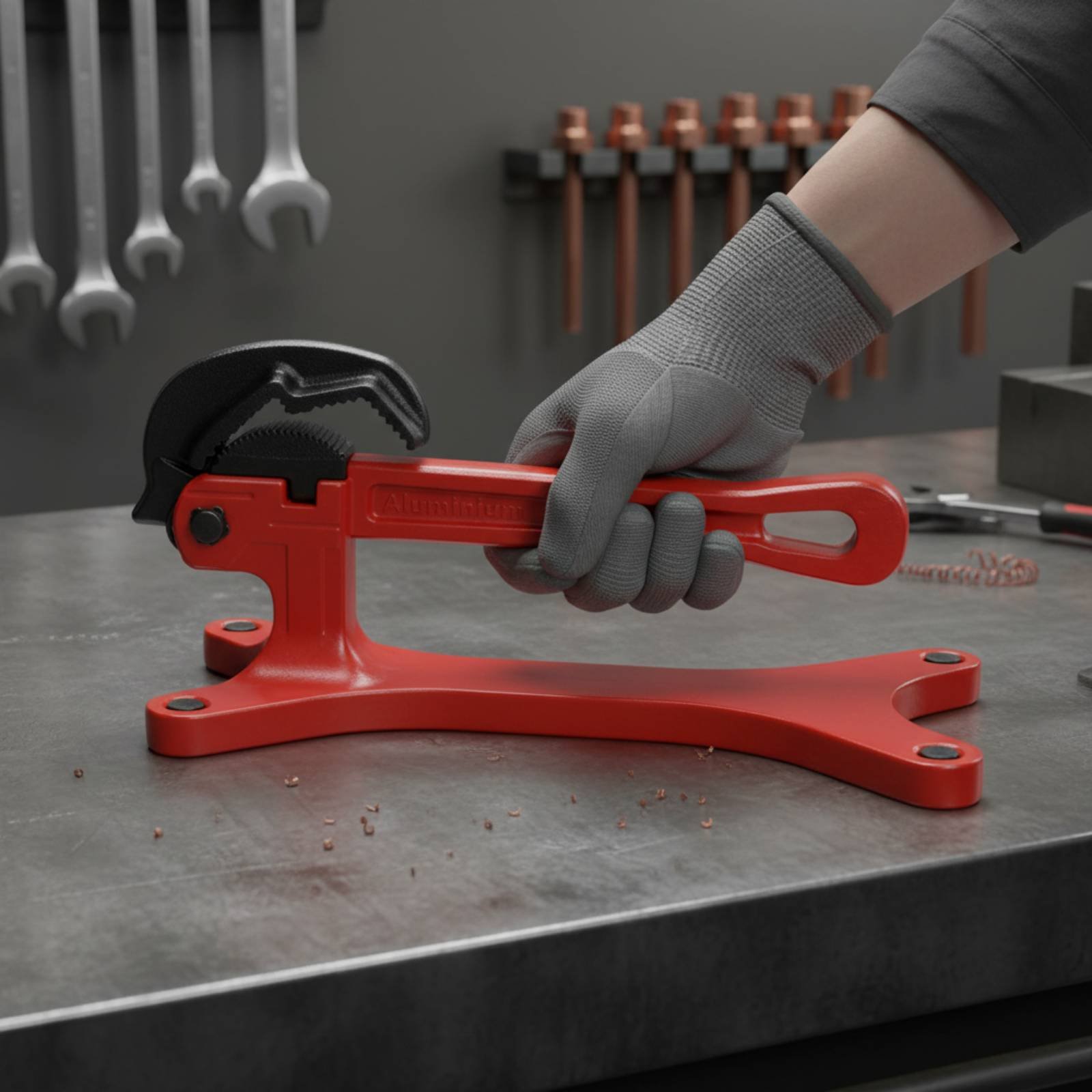 مفتاح أنابيب ذاتي القفل محمول  - مراجعة Hand Tools In Workshop وسعره