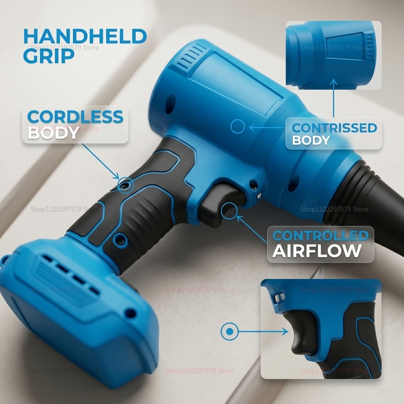 منفاخ هواء كهربائي لاسلكي بدون - مراجعة Workshop Cleaning Tools وسعره